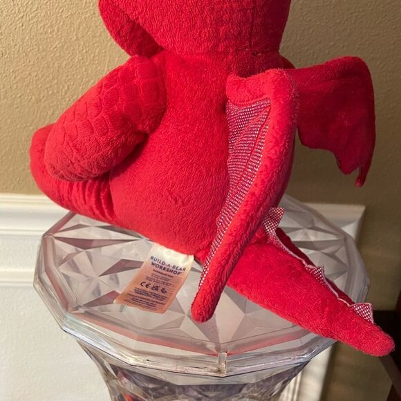 Build a Bear Red Magic Quest Red Dragon Plush - Picture 6 of 10